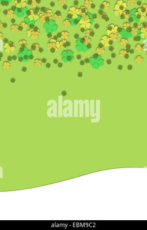 St. Patricks Tag grüne Grunge Hintergrund. Stockfoto