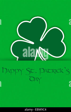 St. Patricks Tag grüne Grunge Hintergrund. Stockfoto