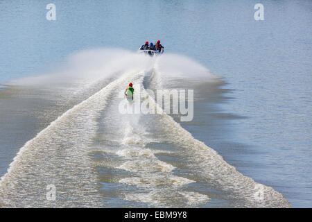 Ski Racing, Ted Hurley Memorial Classic statt auf Murray und Darling River zwischen Wentworth und Mildura. Stockfoto