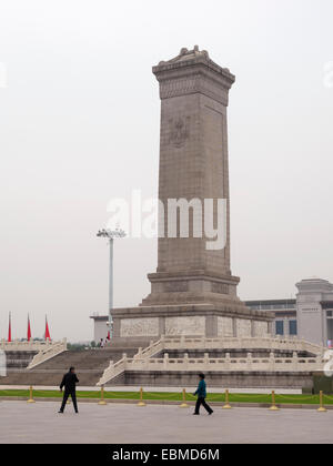 Denkmal für die Helden des Volkes im Platz des himmlischen Friedens, Peking, China, Asien Stockfoto