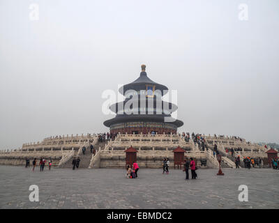 Das Imperial Gewölbe des Himmels innerhalb des Parks der Himmelstempel in Peking, China, Asien Stockfoto