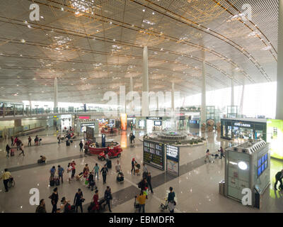 Beijing Capital International Airport terminal 3 Interieur, Peking, China Stockfoto