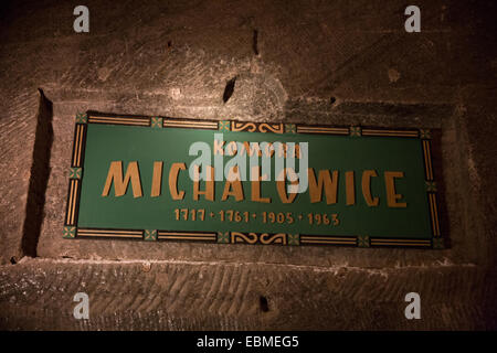 Salzbergwerk Wieliczka wurde im Dauerbetrieb aus dem 13. Jahrhundert bis 2007 Stockfoto