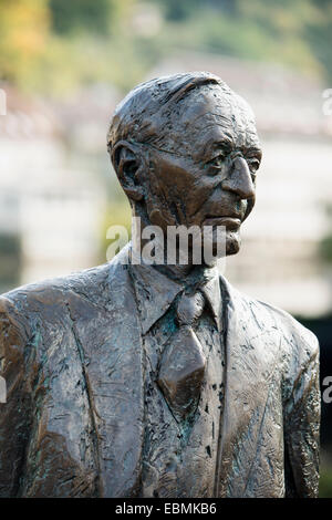 Skulptur von Hermann Hesse, Calw, Schwarzwald, Baden-Württemberg, Deutschland Stockfoto