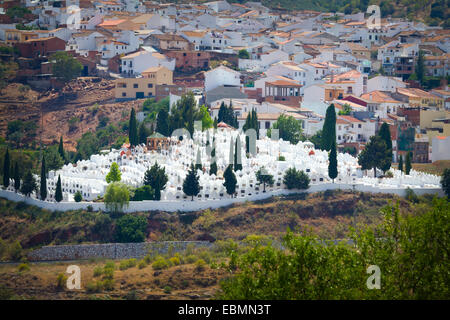 Casabermeja Friedhof in Malaga, Spanien. Stockfoto