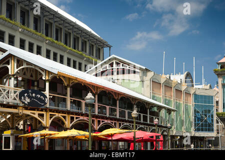 Mauritius, Port Louis, Caudon am Wasser, direkt am Meer, Bars und restaurants Stockfoto