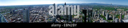 Frankfurt Am Main, Blick vom Maintower - nicht für Postkarten und Kalender, Deutschland, Hessen, Maintower, Frankfurt Am Main Stockfoto