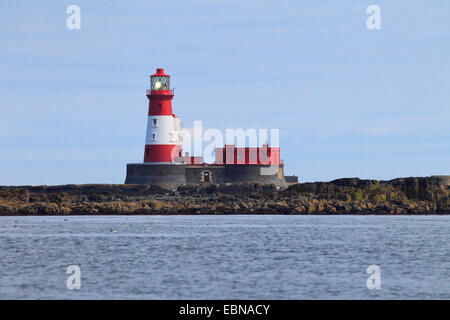 Longstone Rock Leuchtturm, Vereinigtes Königreich, England, Farne Islands Stockfoto