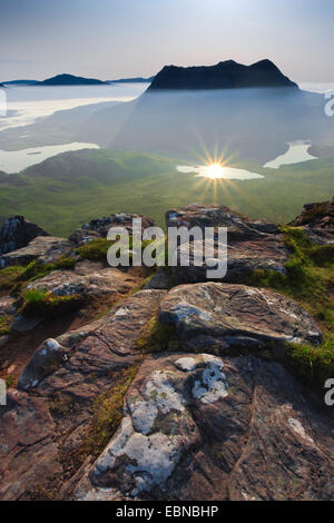 Blick auf Cul Mor, Großbritannien, Schottland, Sutherland Stockfoto