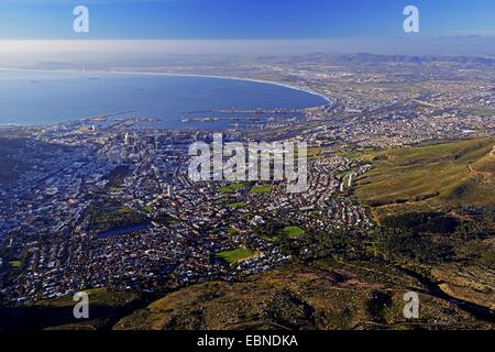 Blick vom Tafelberg, Kapstadt, Südafrika, Western Cape, Kapstadt Stockfoto