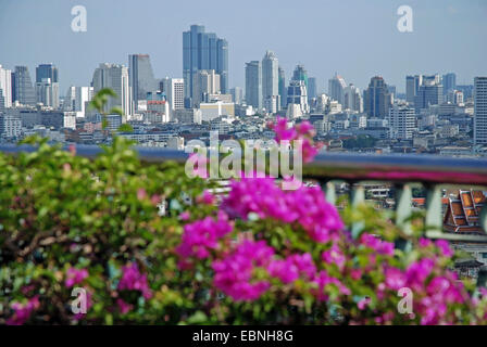 Ansicht über die Stadt von Grand China Princess Hotel, Thailand, Bangkok Stockfoto