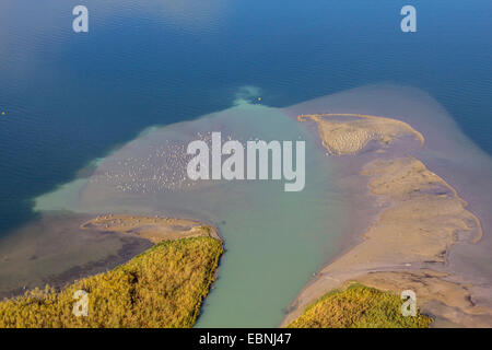 Chiemsee und Tiroler Achensee Fluss Delta, Deutschland, Bayern, See Chiemsee Stockfoto