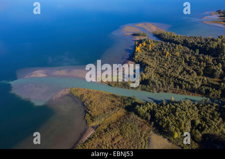 Chiemsee und Tiroler Achensee Fluss Delta, Deutschland, Bayern, See Chiemsee Stockfoto