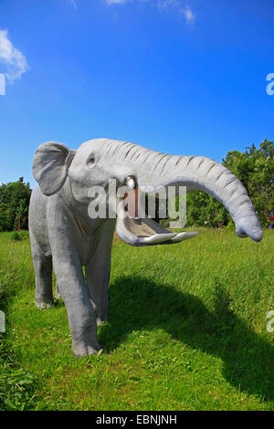 Platybelodon (Platybelodon), primitive ausgestorbener Elefant Stockfoto