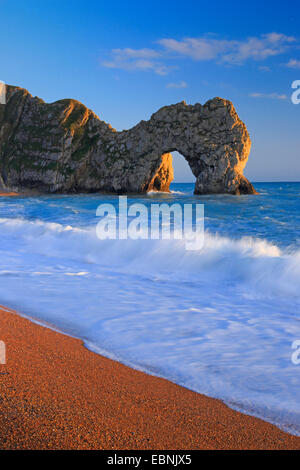 Durdle Door an der Jurassic Coast in Southengland, Vereinigtes Königreich, England, Dorset Stockfoto