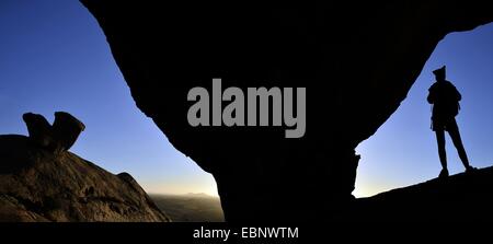 Auf der Oberseite Berg Bloedkoppe, Namibia, Namib Naukluft Nationalpark Stockfoto