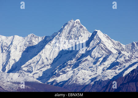 VI. Ganesh, Ansicht von Laurebina Yak im Langtang Himal, Nepal Langtang Himal Stockfoto