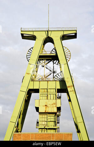 Kopfbedeckungen der ehemaligen mine Lohberg, Deutschland, Nordrhein-Westfalen, Ruhrgebiet, Dinslaken Stockfoto