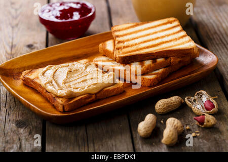 Peanut Butter sandwich Stockfoto