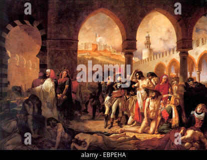 Napoleon besucht die Pestkranken von Jaffa, von Antoine Jean Gros Stockfoto