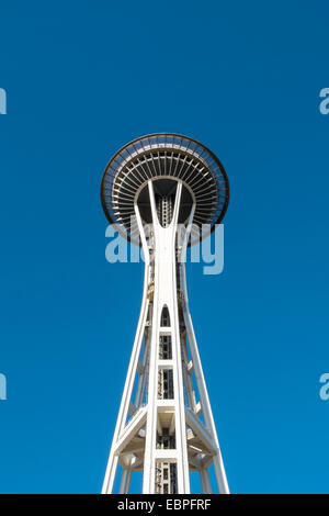 Seattle Space Needle an einem schönen Tag Stockfoto