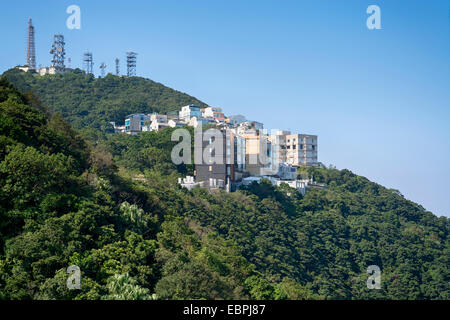 Executive Apartments im Victoria Peak in Hong Kong. Stockfoto