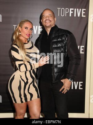 New York, USA. 3. Dezember 2014. Schauspieler/Rapper ICE-T und seine Frau COCO besuchen die New Yorker Premiere von "Top Five" im Ziegfeld Theater statt. Bildnachweis: Nancy Kaszerman/ZUMAPRESS.com/Alamy Live-Nachrichten Stockfoto