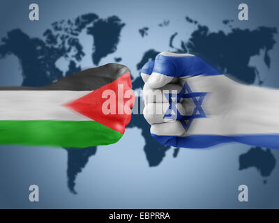 Israel x Palästina Stockfoto