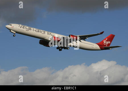 VIRGIN ATLANTIC AIRBUS A340 600 Stockfoto