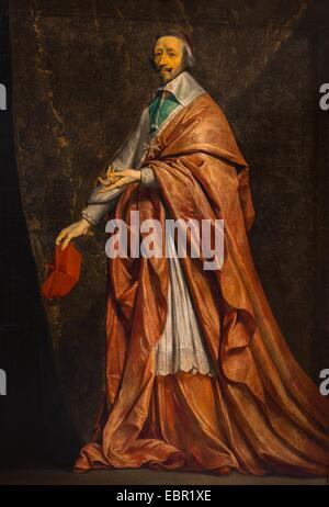 ActiveMuseum 0001905.jpg / The Cardinal Richelieu, ca. 1639 - Philippe de Champaigne Öl auf Leinwand 25.09.2013 - / 17. Jahrhundert Sammlung / aktive Museum Stockfoto