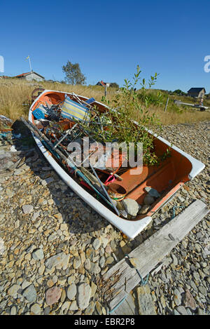 Abfallentsorgung an einem Strand auf Oeland, Schweden, Oeland Stockfoto