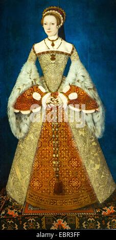 ActiveMuseum 0003622.jpg / Catherine Parr, die sechste und letzte Frau von Heinrich VIII., 1545 - Attribue ein Master John 22.01.2014 - / 16. Jahrhundert Sammlung / aktive Museum Stockfoto