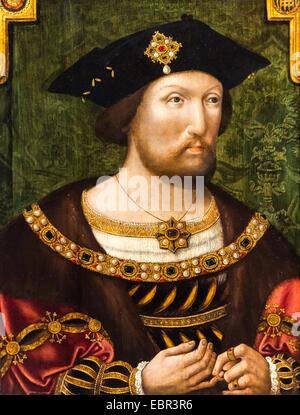 ActiveMuseum 0003629.jpg / König Henry VIII, 1520 - unbekannter Künstler 22.01.2014 - / 16. Jahrhundert Sammlung / aktive Museum Stockfoto