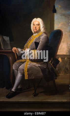 Georg Friedrich Händel, 1756 - Thomas Hudson Öl auf Leinwand 22.01.2014 - / 18. Jahrhundert Sammlung / aktive Museum Stockfoto