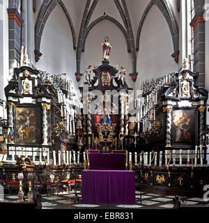 Innenansicht der Kerze Kapelle in Kevelaer, Germany, North Rhine-Westphalia, Kevelaer Stockfoto