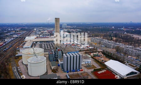 Luftbild, Mercedes Benz Niederlassung für Nutzfahrzeug, München-Freimann 01.03.2014, Deutschland, Bayern, Muenchen Stockfoto