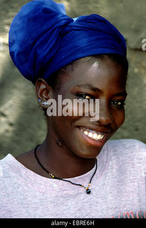 Porträt einer jungen Frau aus Mali, Mali Stockfoto