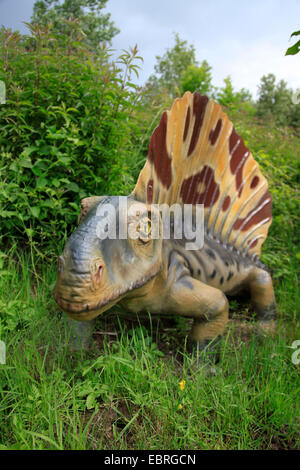 Edaphosaurus (Edaphosaurus), Säugetier wie Reptilien, auf der die ersten terrestrischen herbivors Stockfoto