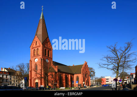 Evangelische Kirche, Rostock, Warnemünde, Mecklenburg-Vorpommern, Deutschland Stockfoto