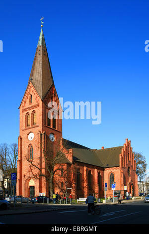 Evangelische Kirche, Rostock, Warnemünde, Mecklenburg-Vorpommern, Deutschland Stockfoto