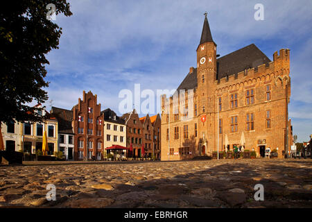 gotische Rathaus, Deutschland, North Rhine-Westphalia, Kalkar Stockfoto