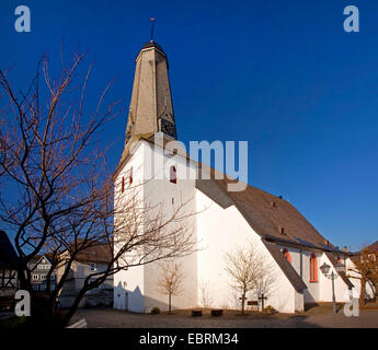 Evangelische Kirche in Bad Laasphe, Germany, North Rhine-Westphalia, Wittgenstein, Bad Laasphe Stockfoto