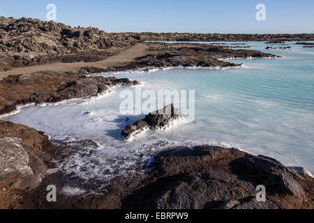 Details in der blauen Lagune in Island Stockfoto