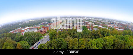 Luftbild, TechnologieZentrumDortmund und TU Universität Dortmund, Deutschland, Nordrhein-Westfalen, Ruhrgebiet, Dortmund Stockfoto