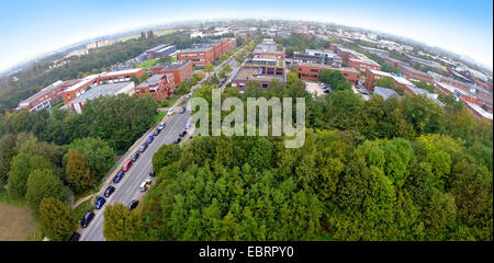 Luftbild, TechnologieZentrumDortmund und TU Universität Dortmund, Deutschland, Nordrhein-Westfalen, Ruhrgebiet, Dortmund Stockfoto