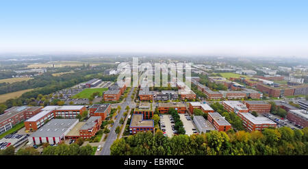 Luftbild, TechnologieZentrumDortmund und TU Universität Dortmund, Deutschland, Nordrhein-Westfalen, Ruhrgebiet, Dortmund Stockfoto