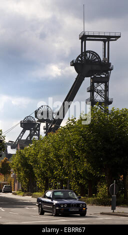 drei Frames der Grube der ehemaligen Grube Radbod, Deutschland, Nordrhein-Westfalen, Ruhrgebiet, Hamm Stockfoto