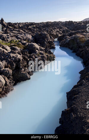 Details in der blauen Lagune in Island Stockfoto