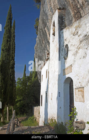 Die Exerzitien des Heiligen Valentino am Gardasee, Italien, Brescia, Gargnano Stockfoto