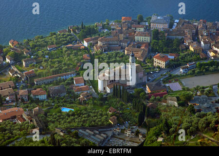 Panorama des Gargano am Gardasee, Italien, Brescia, Gargnano Stockfoto